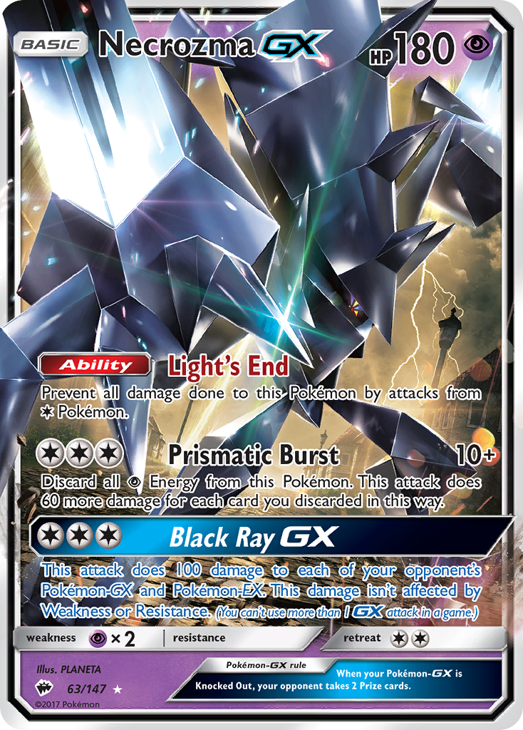 Burning Shadows Necrozma GX #63/147